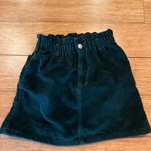 Zara Kids Corduroy Skirt in Dark Green